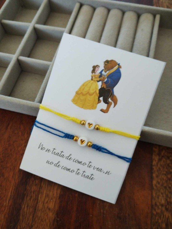 Producto - Pulseras bella y bestia x2