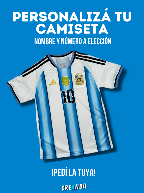Producto - CAMISETA ARGENTINA PERSONALIZADA
