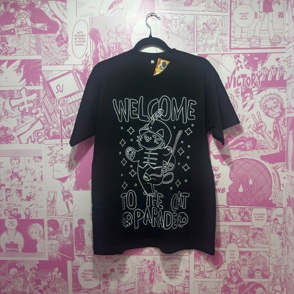 Producto - Remera Welcome to the Cat Parade Negro