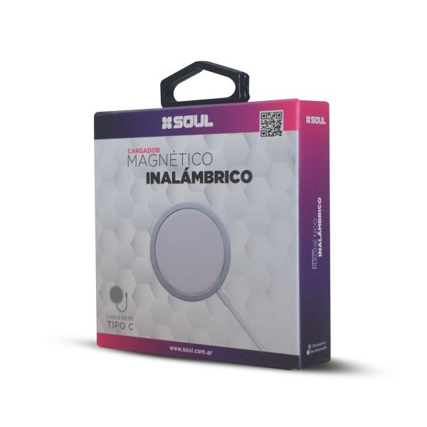 Producto - Cargador Magnético SOUL con cable usb Tipo C para Iphone 11 12 13 14 15