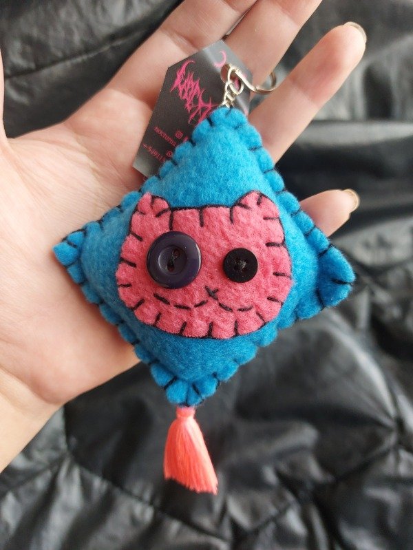 Producto - Llavero Kitten rosa chicle y celeste