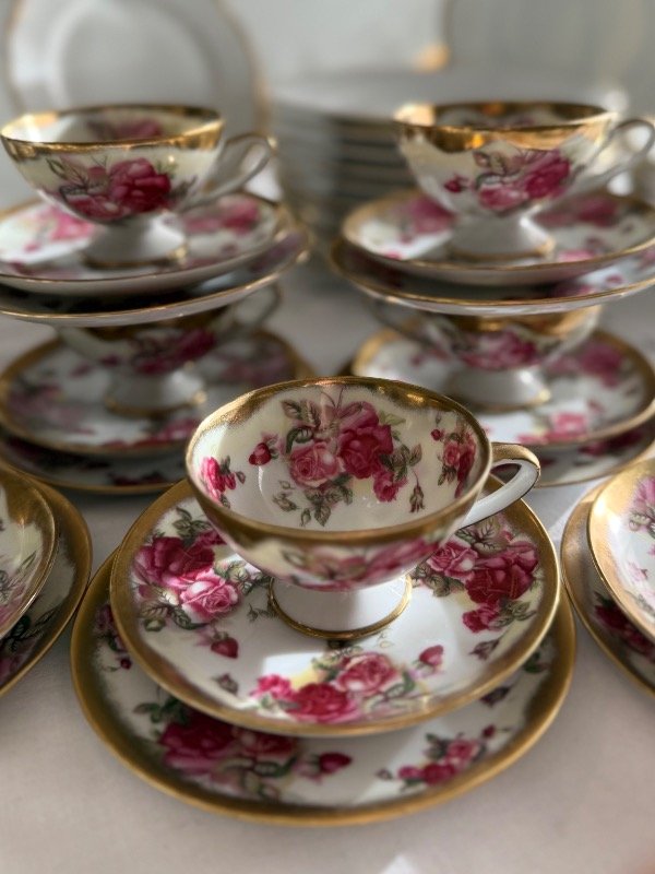 Producto - Trío de té Tsuji rosas