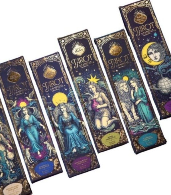 Producto - SAHUMERIO TAROT MARSELLA 6 VARILLAS 60 MIN + 2 CARTAS TAROT - SAGRADA MADRE