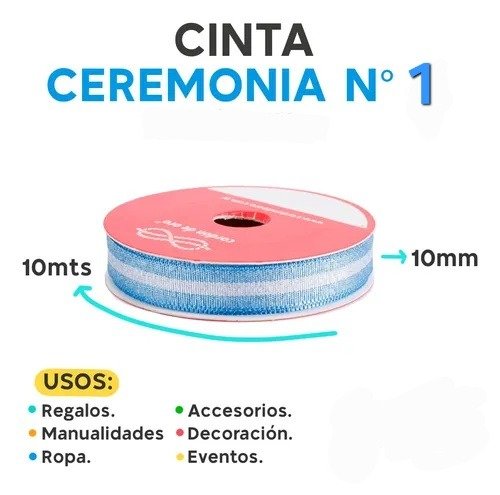 Producto - Cinta bander argentina n1 x10 mts