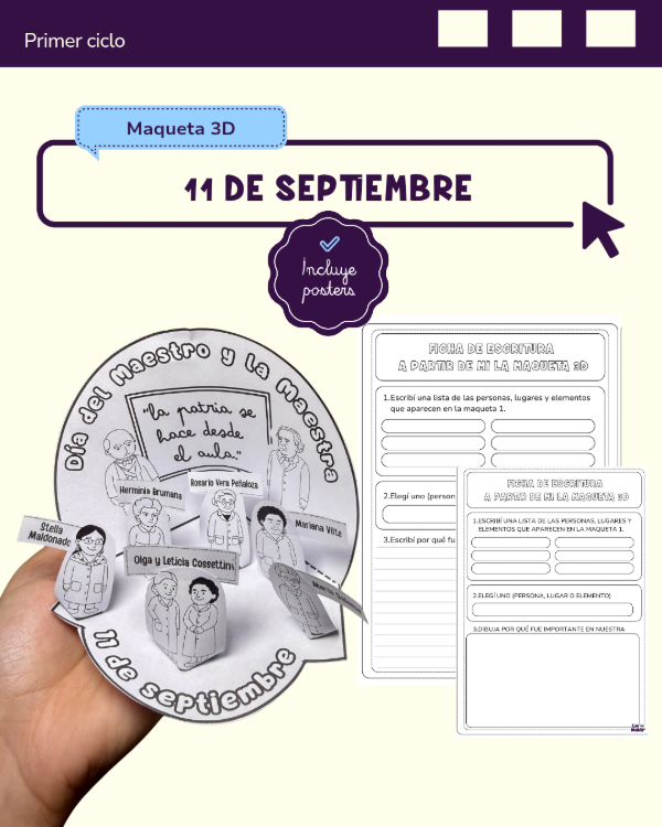 Producto - MAQUETA 3D: 11 DE SEPTIEMBRE