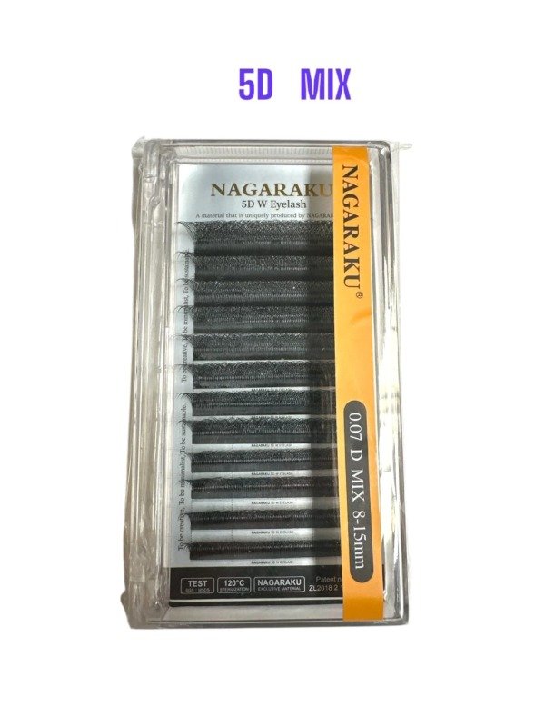 Producto - NAGARAKU PESTAÑAS 5D MIX 0.07D