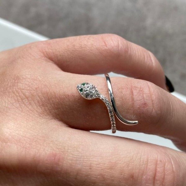 Producto - ANILLO SNAKE CON STRASS