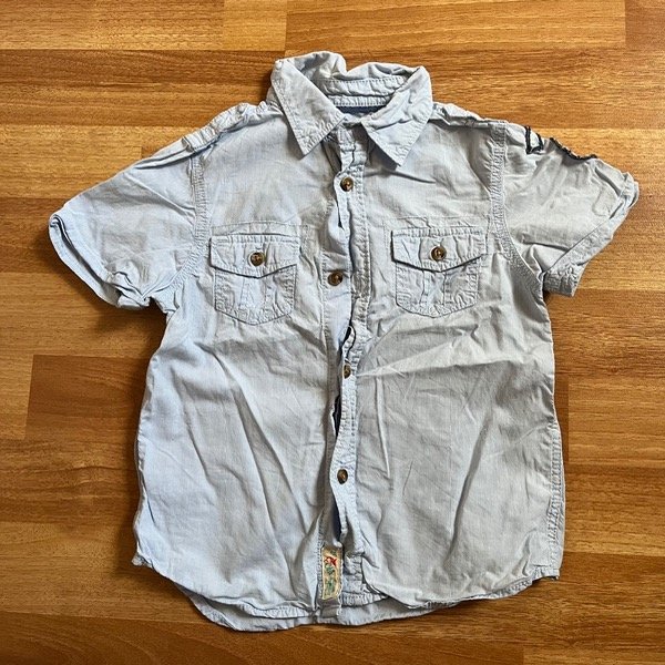 Producto - Camisa HyM Celeste 3/4A - 0