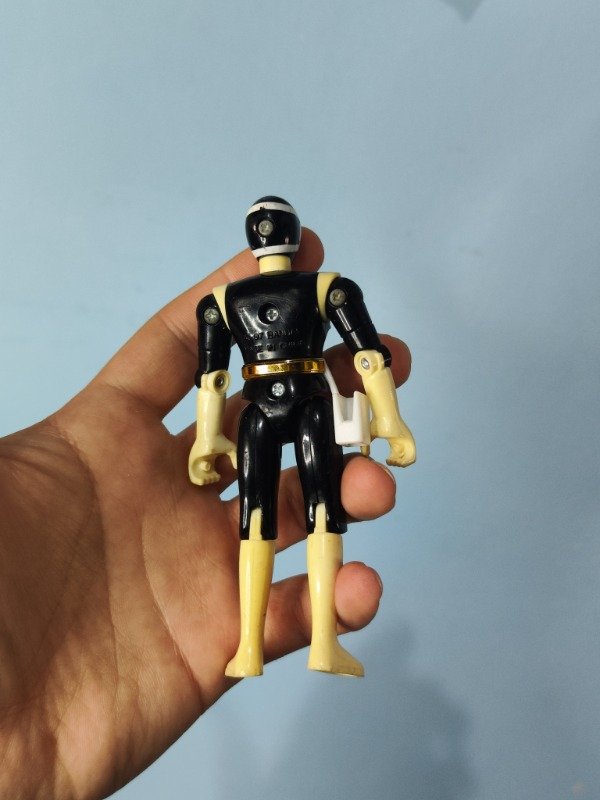 Producto - Power Rangers In Space Mini Figura + Nave Black Negro 10 cm - 2