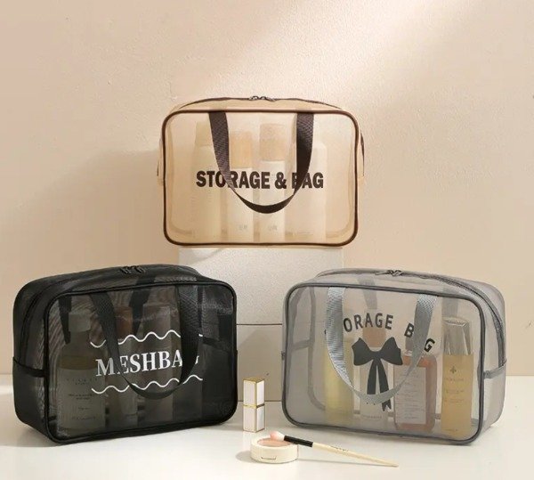 Producto - Neceser transparente grande con asa