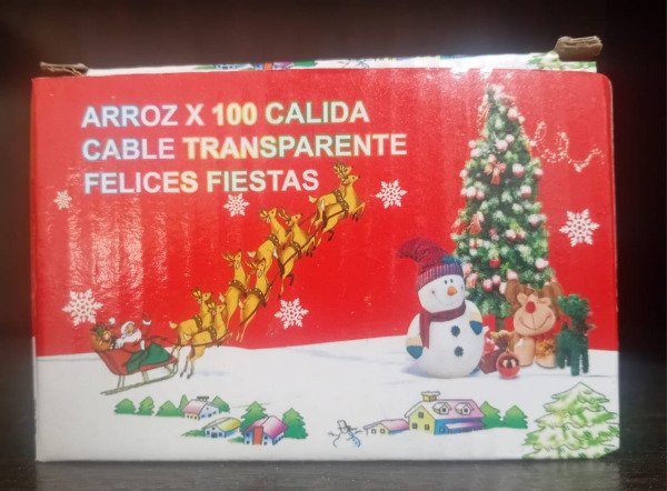 Producto - Luces Arroz Navideñas Felices Fiestas