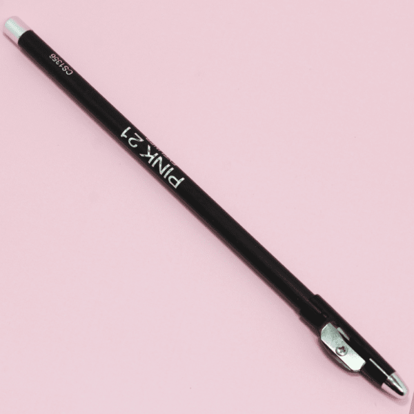 Producto - Lapiz delineador negro con sacapuntas pink21