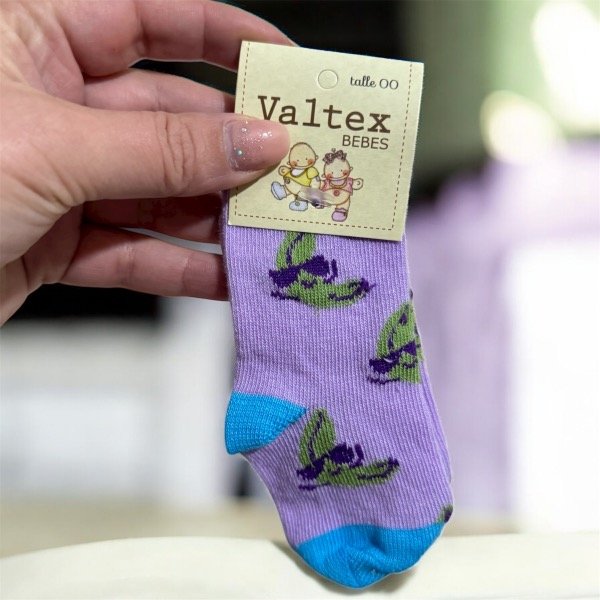 Producto - Medias lila bananas T00