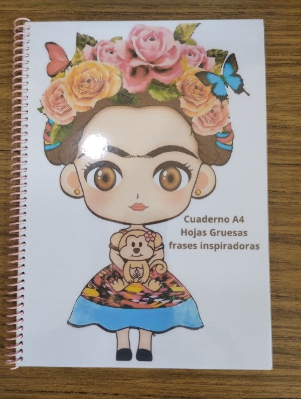 Producto - Cuaderno A4 Tapa Plastificada Diseños Varios