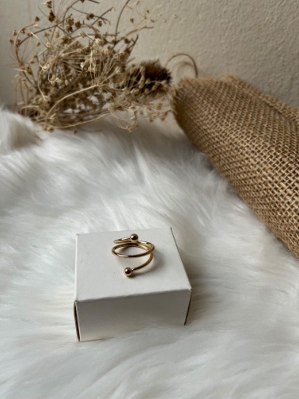 Producto - Anillo talle 17 dorado l