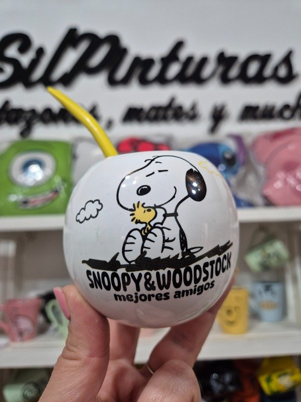 Producto - Mate esfera Snoopy blanco