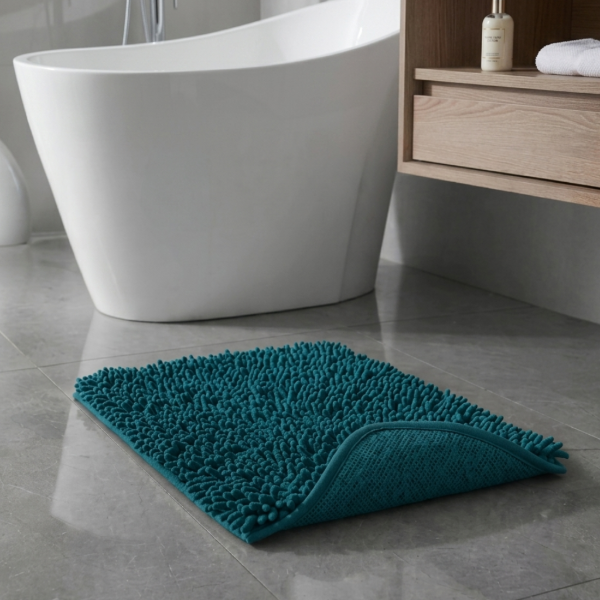 Producto - ALFOMBRA DE BAÑO SHAGGY CON ANTIDESLIZANTE 40X60 - ART 9100