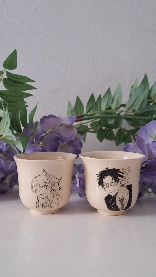 Producto - Juego Tacitas de Te - Wotakoi Narumi y Hirotaka