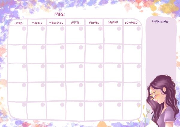 Producto - Planner mensual A4 Mirar de otra forma