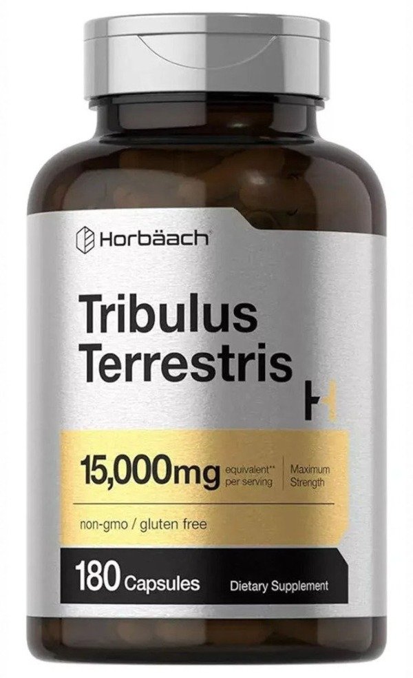 Producto - Horbäach - Tribulus Terrestris 15000mg (por porcion de 2 capsulas) x180 capsulas
