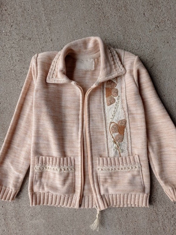 Producto - CAMPERA DE NIÑA SALMON CUELLO CAMISA