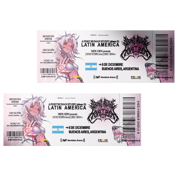 Producto - entrada bmth x 2024