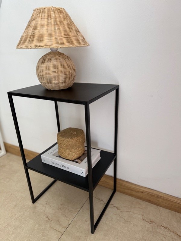 Producto - Mesa de Luz o Auxiliar  Hierro Negra - 4