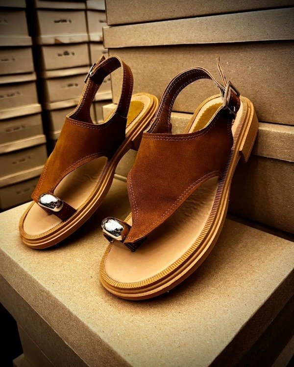 Producto - Ojota AMBAR tostado