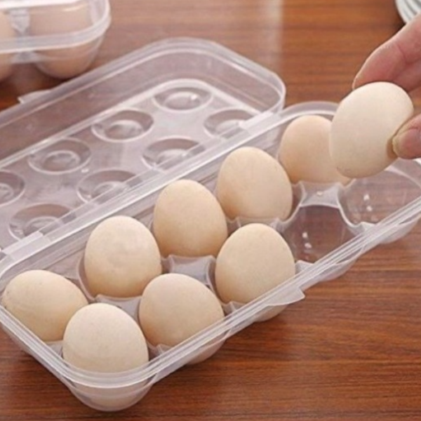 Producto - Huevera 10 Huevos con Tapa Transparente