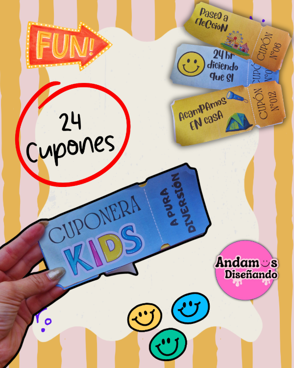 Producto - CUPONERA KIDS. A PURA DIVERSIÓN