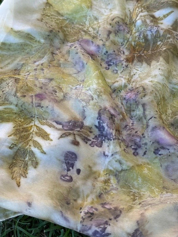 Producto - Pañuelo gatito ECOPRINT Seda Natural GREENY