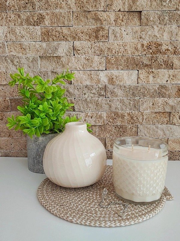 Producto - Vela de soja en Vaso de Whisky Labrado capacidad XL 330ml