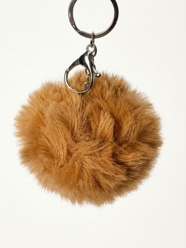 Producto - Llaveros Pompon Beige Claro