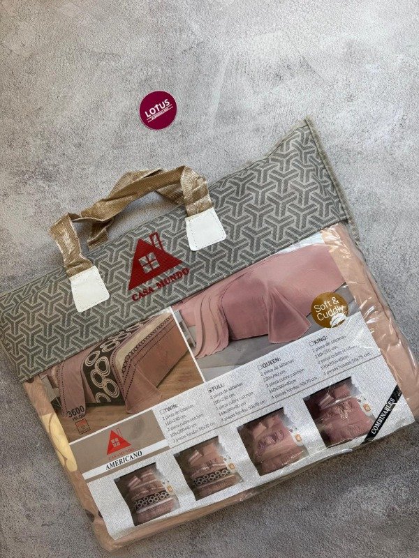 Producto - Sábanas set 2 en 1 Rosa Viejo