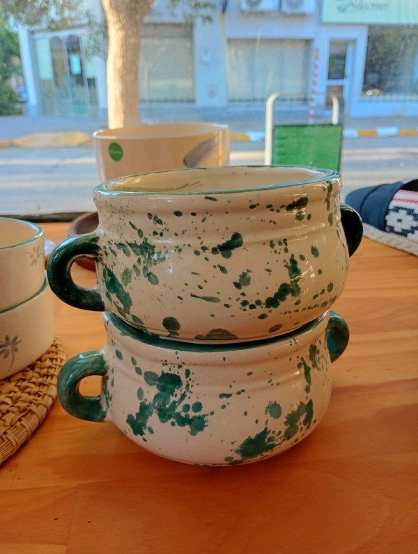 Producto - Cazuelas con manijas verde