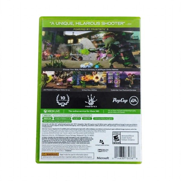 Producto - Plants vs Zombies Garden Warfare/Platinum Hits/Xbox 360 NTSC/Usado Impecable - 1