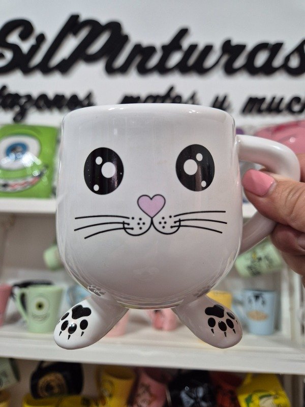 Producto - Taza con patitas XL Conejito - Gatito