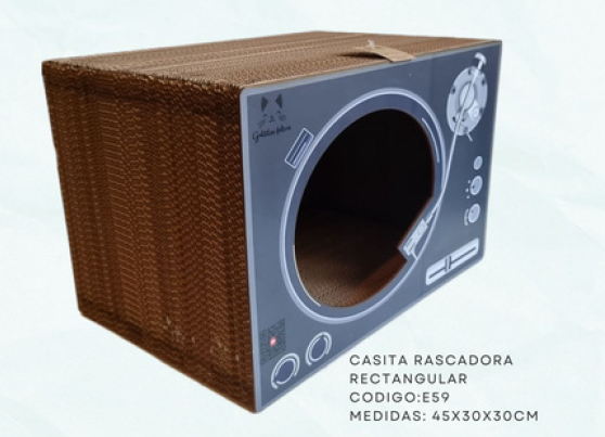 Producto - CASITA RASCADOR TOCADISCOS