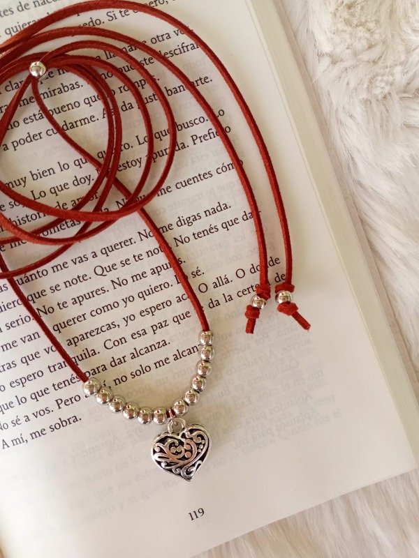Producto - lazo de gamuza brown heart