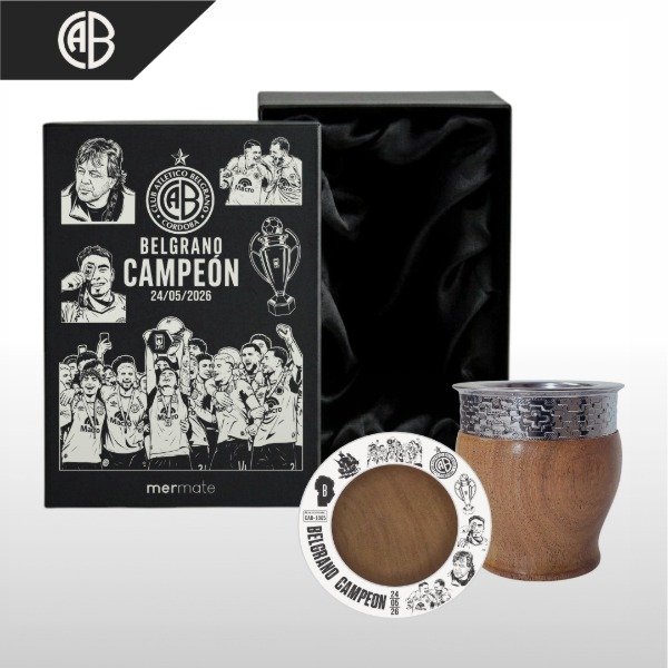 Producto - BOX MATE CON BOMBILLA Y CAJA DE PRESENTACIÓN EXCLUSIVO BELGRANO CAMPEÓN - 4