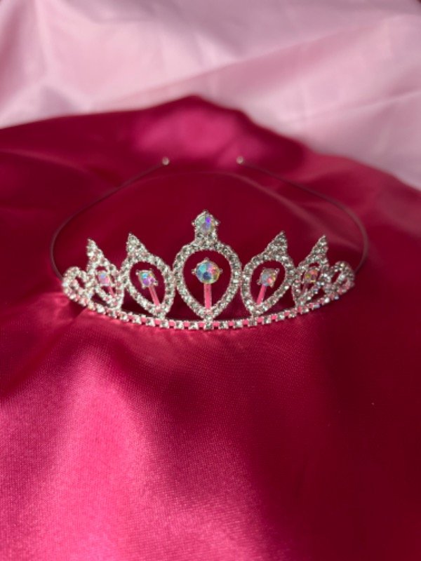 Producto - Coronas plateadas chicas tornasol