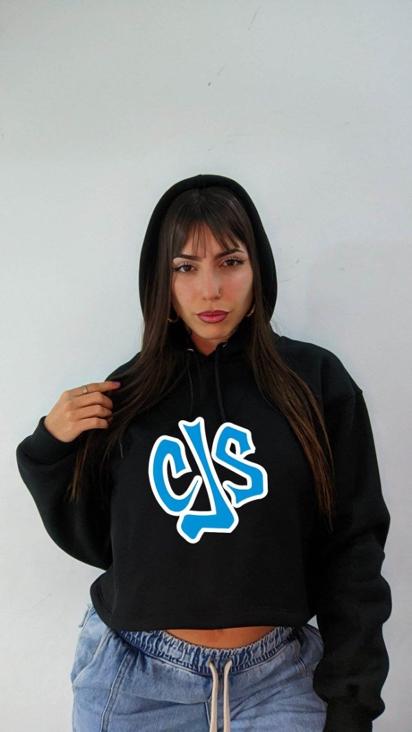 Producto - BUZO CROP MUJER FRISA PREMIUM CALLEJEROS CJS AZUL