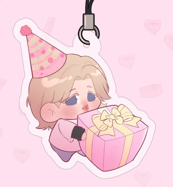 Producto - PhoneCharm Acrílico: Jimin "Birthday Present" - 0