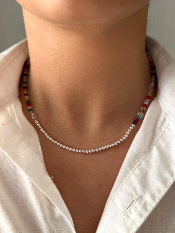 Producto - Collar mix multicolor cristal - 0