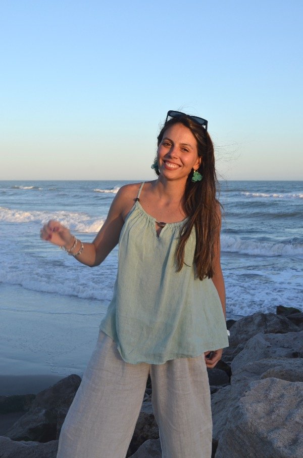 Producto - Musculosa Serena 100 Lino Verde Agua