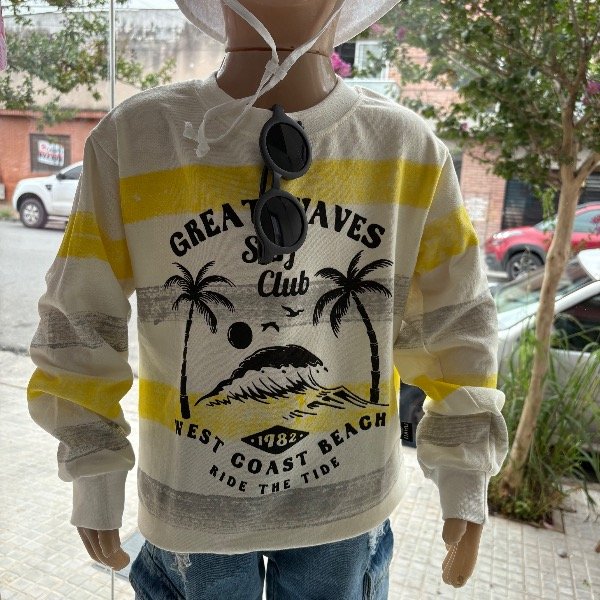 Buzo surf amarillo