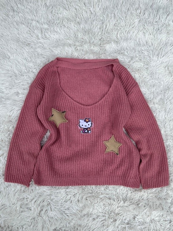 Producto - Suéter rosa Kitty talle S - 0