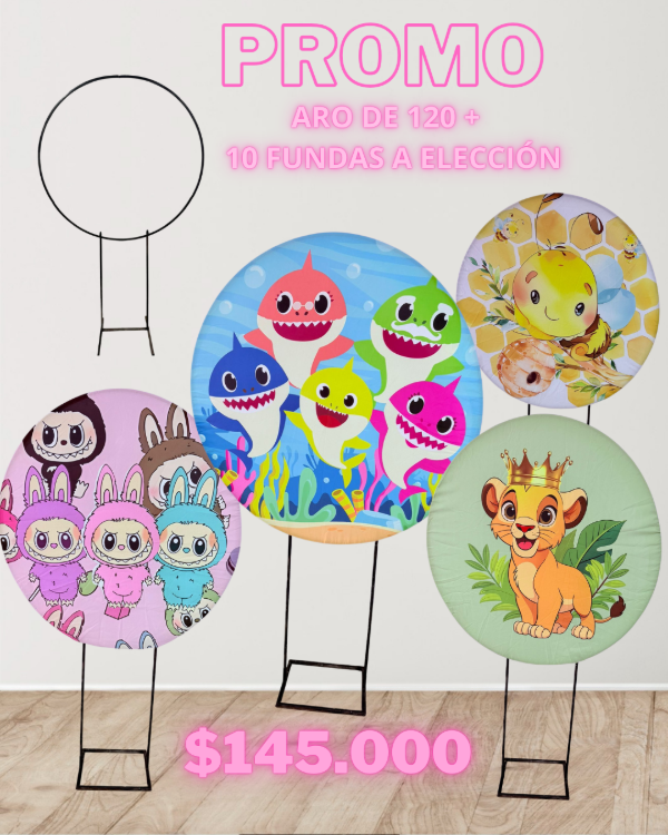 Producto - ESTRUCTURA DE 120 Y 10 FUNDAS A ELECCIÓN.