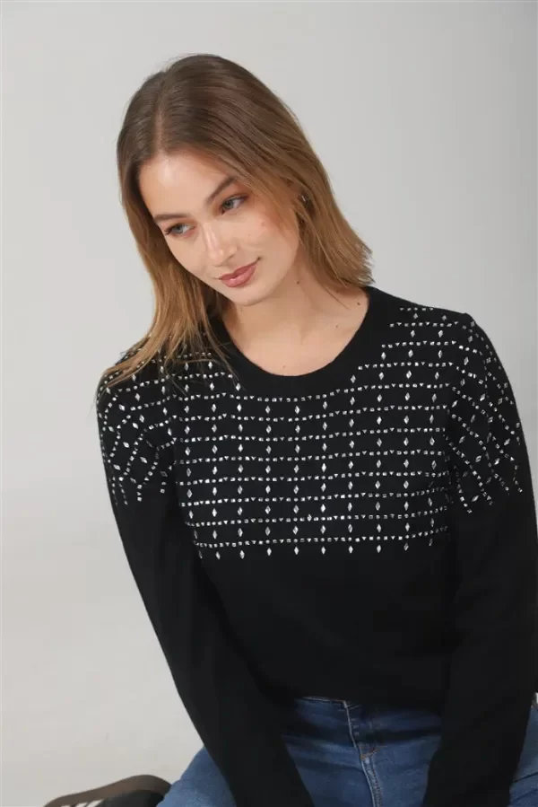 Producto - Sweater apliques escote