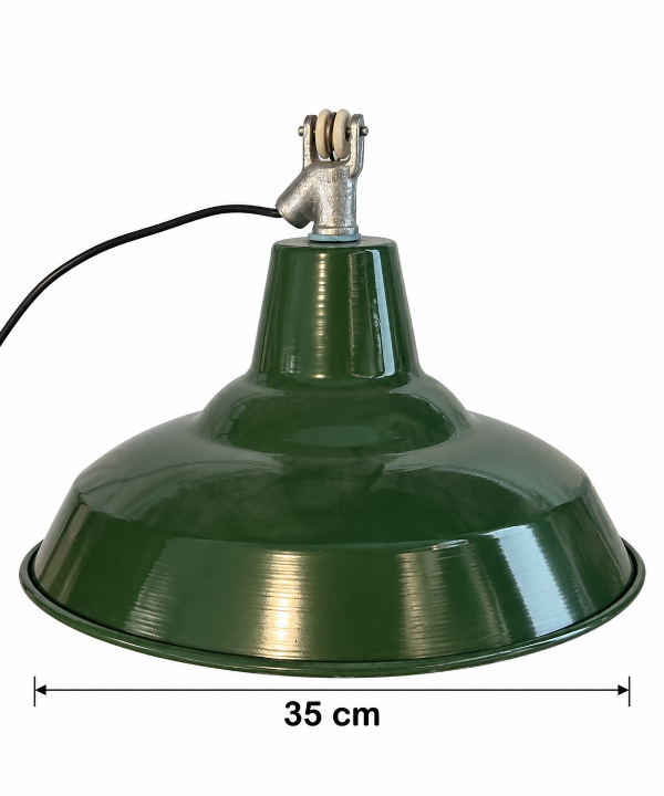 Producto - Lampara galponera verde 35 cm